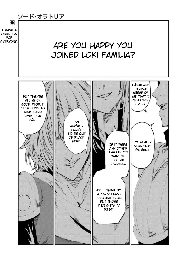 Dungeon ni Deai o Motomeru no wa Machigatte Iru Darou ka Gaiden - Sword Oratoria Chapter 68 page 2 - Chapter 68: Tug of War