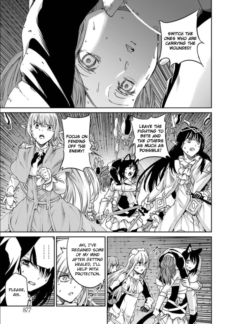 Dungeon ni Deai o Motomeru no wa Machigatte Iru Darou ka Gaiden - Sword Oratoria Chapter 68 page 4 - Chapter 68: Tug of War