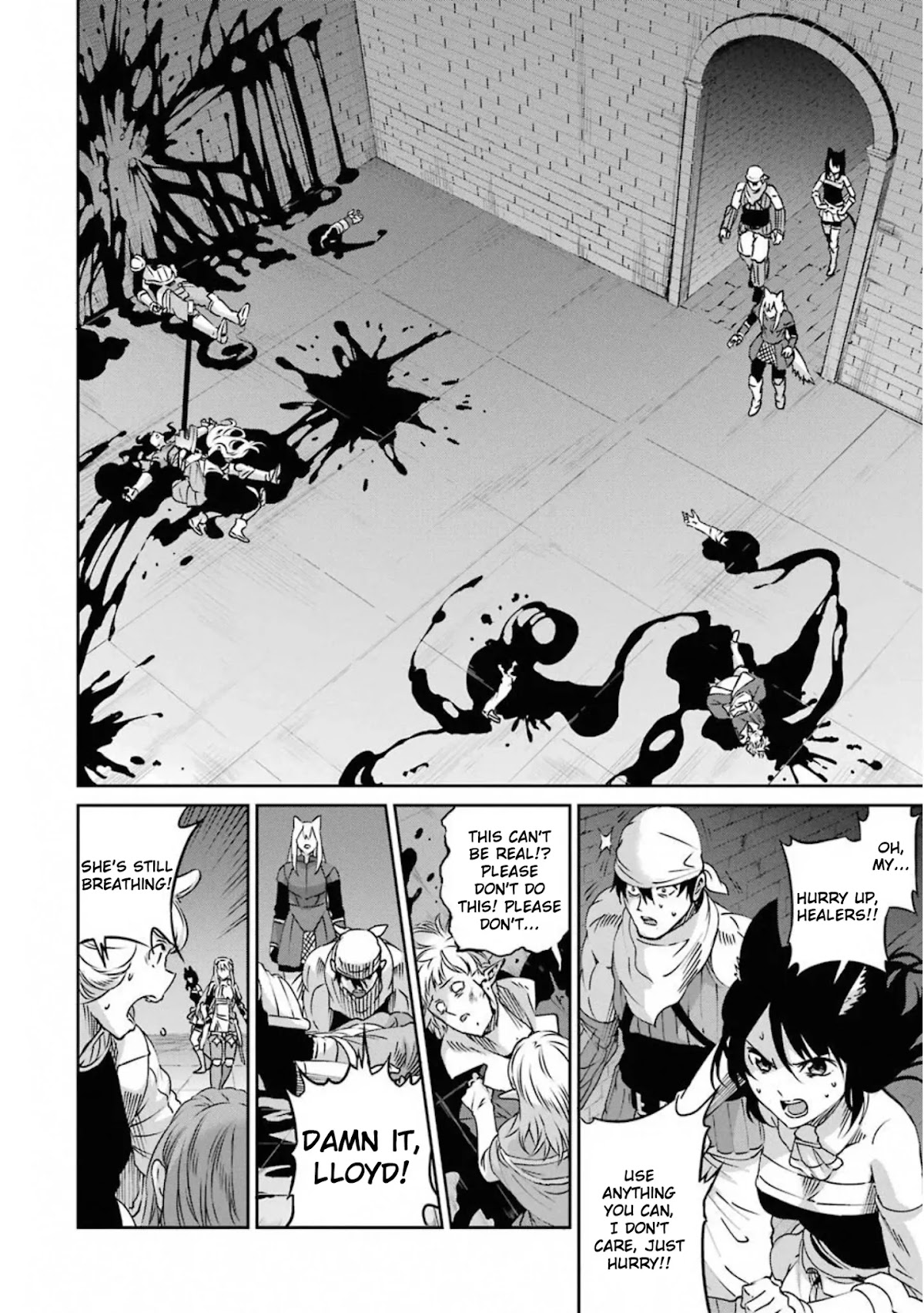 Dungeon ni Deai o Motomeru no wa Machigatte Iru Darou ka Gaiden - Sword Oratoria Chapter 69 page 3 - Chapter 69: Death