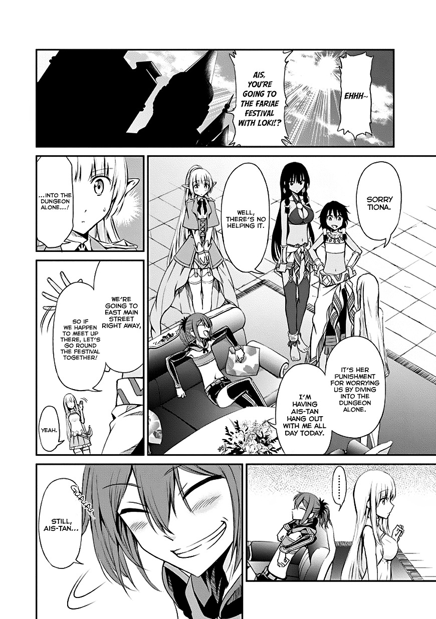 Dungeon ni Deai o Motomeru no wa Machigatte Iru Darou ka Gaiden - Sword Oratoria Chapter 7 page 11 - Chapter 7 :  (Hetero Carnival)