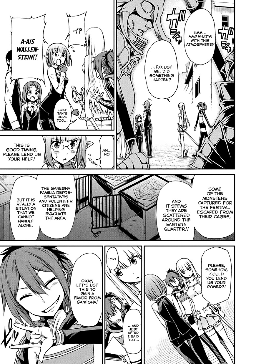 Dungeon ni Deai o Motomeru no wa Machigatte Iru Darou ka Gaiden - Sword Oratoria Chapter 7 page 28 - Chapter 7 :  (Hetero Carnival)