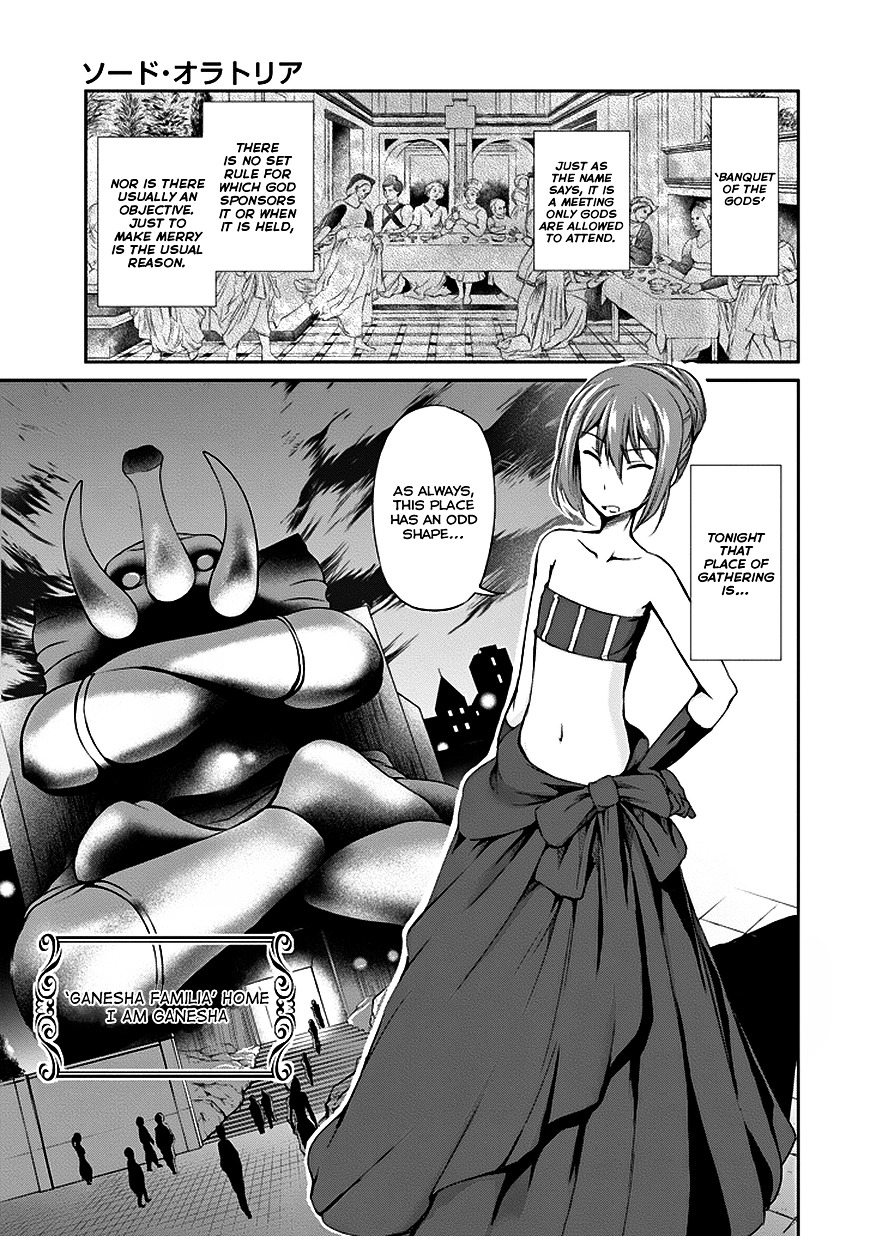 Dungeon ni Deai o Motomeru no wa Machigatte Iru Darou ka Gaiden - Sword Oratoria Chapter 7 page 4 - Chapter 7 :  (Hetero Carnival)