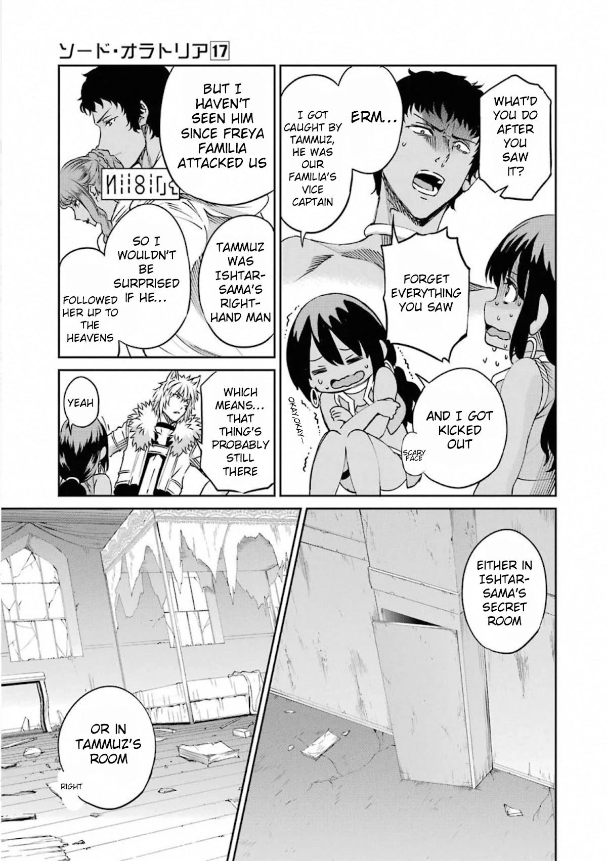 Dungeon ni Deai o Motomeru no wa Machigatte Iru Darou ka Gaiden - Sword Oratoria Chapter 72 page 39 - Chapter 72: Memorial 2
