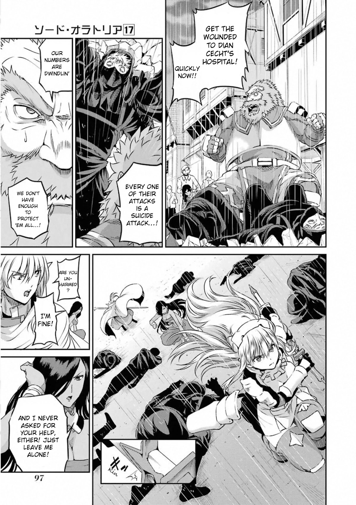 Dungeon ni Deai o Motomeru no wa Machigatte Iru Darou ka Gaiden - Sword Oratoria Chapter 73 page 14 - Chapter 73: Tears Rain