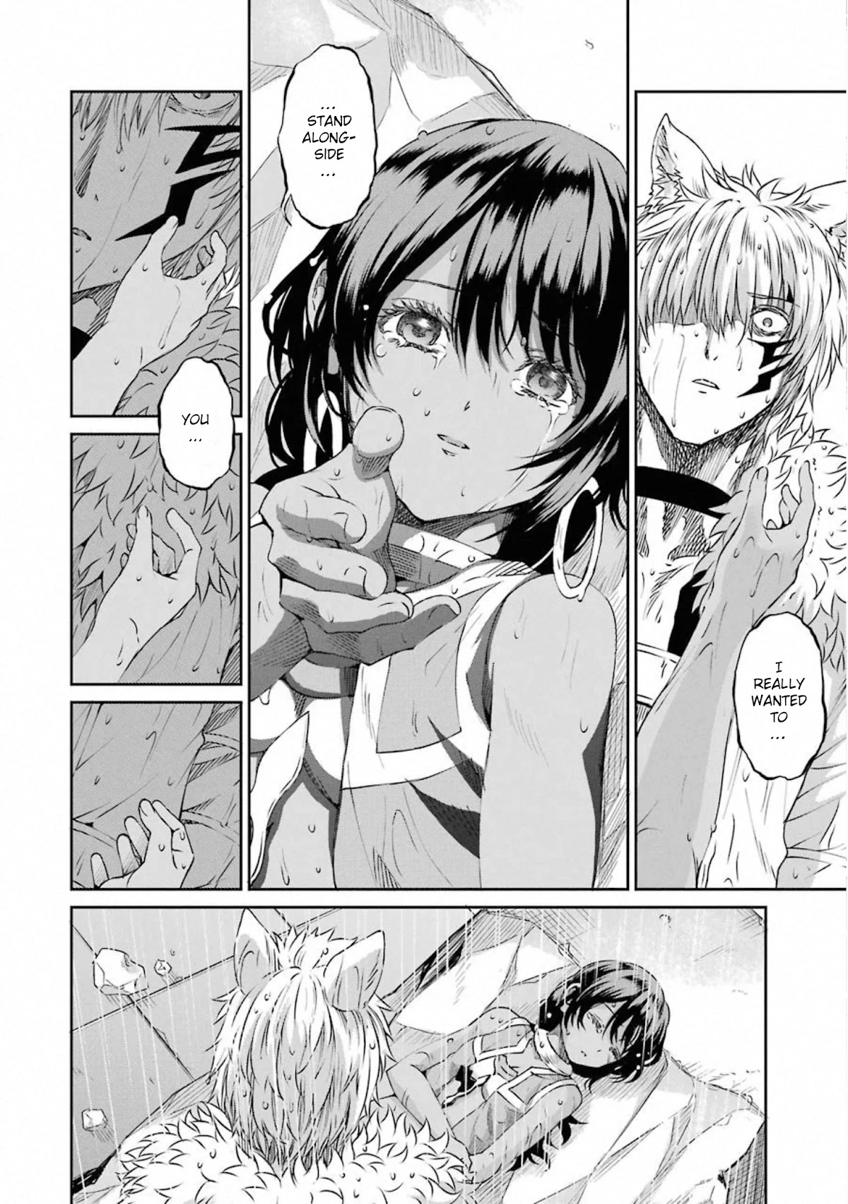 Dungeon ni Deai o Motomeru no wa Machigatte Iru Darou ka Gaiden - Sword Oratoria Chapter 73 page 32 - Chapter 73: Tears Rain