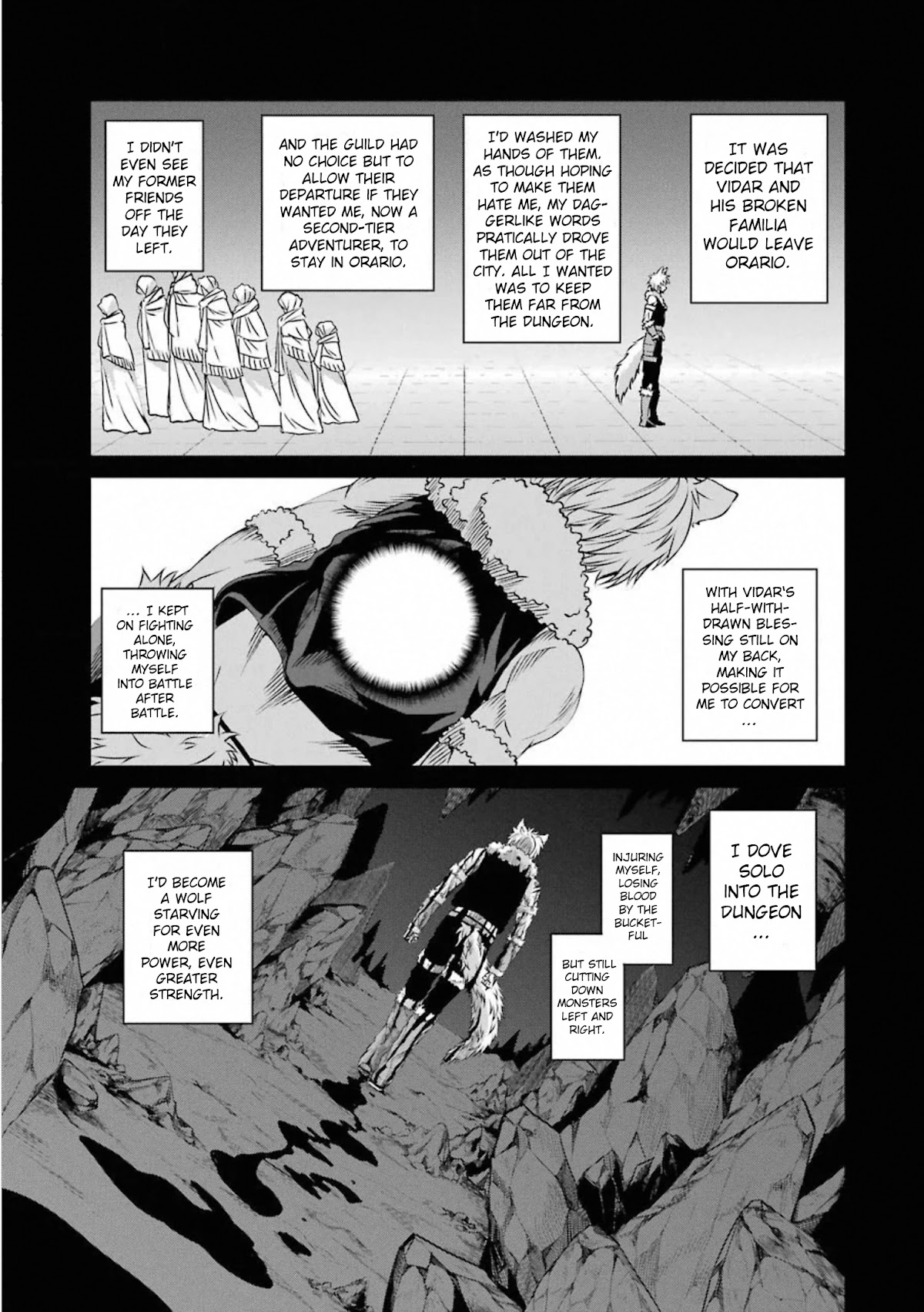 Dungeon ni Deai o Motomeru no wa Machigatte Iru Darou ka Gaiden - Sword Oratoria Chapter 73 page 43 - Chapter 73: Tears Rain