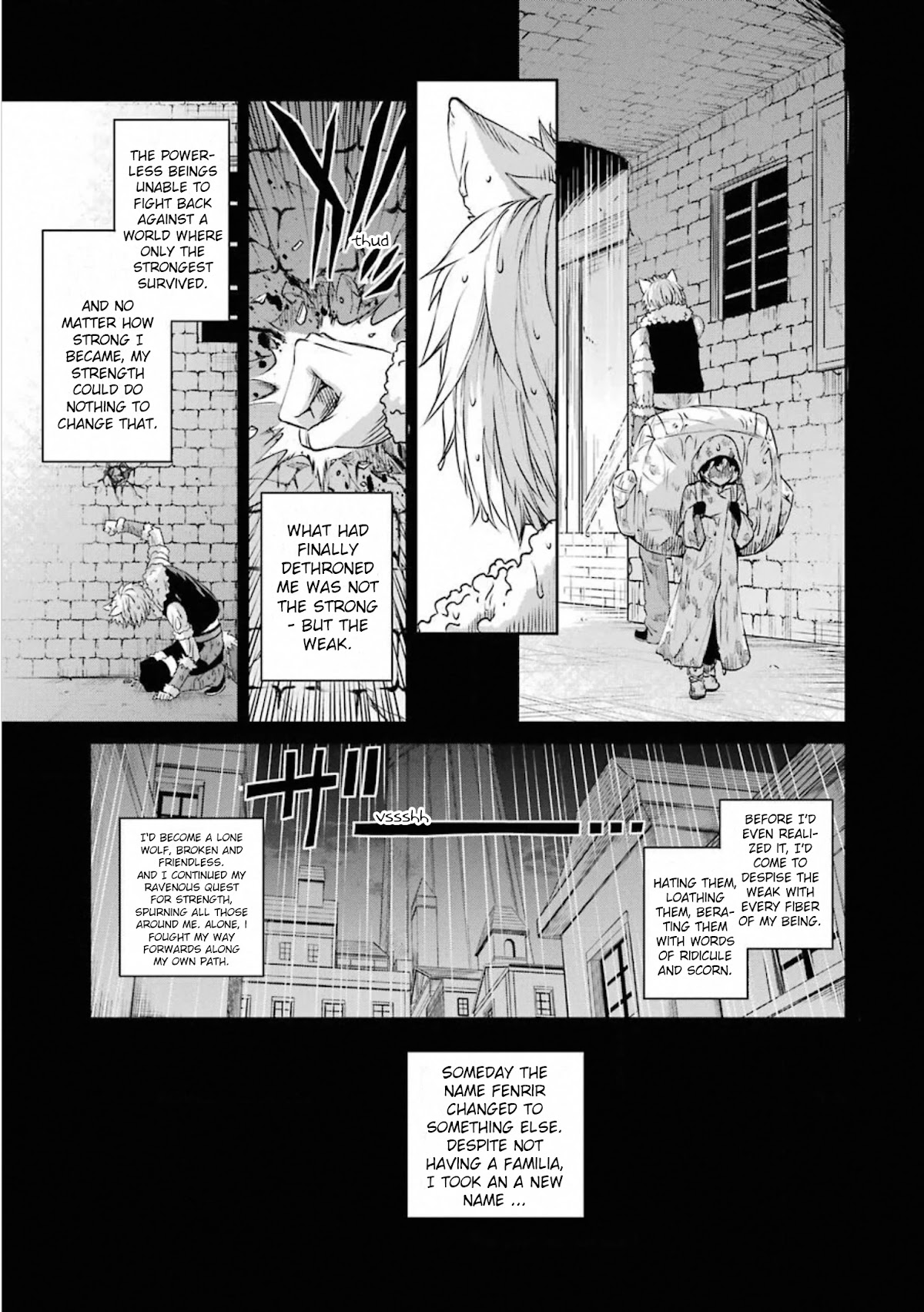 Dungeon ni Deai o Motomeru no wa Machigatte Iru Darou ka Gaiden - Sword Oratoria Chapter 73 page 45 - Chapter 73: Tears Rain