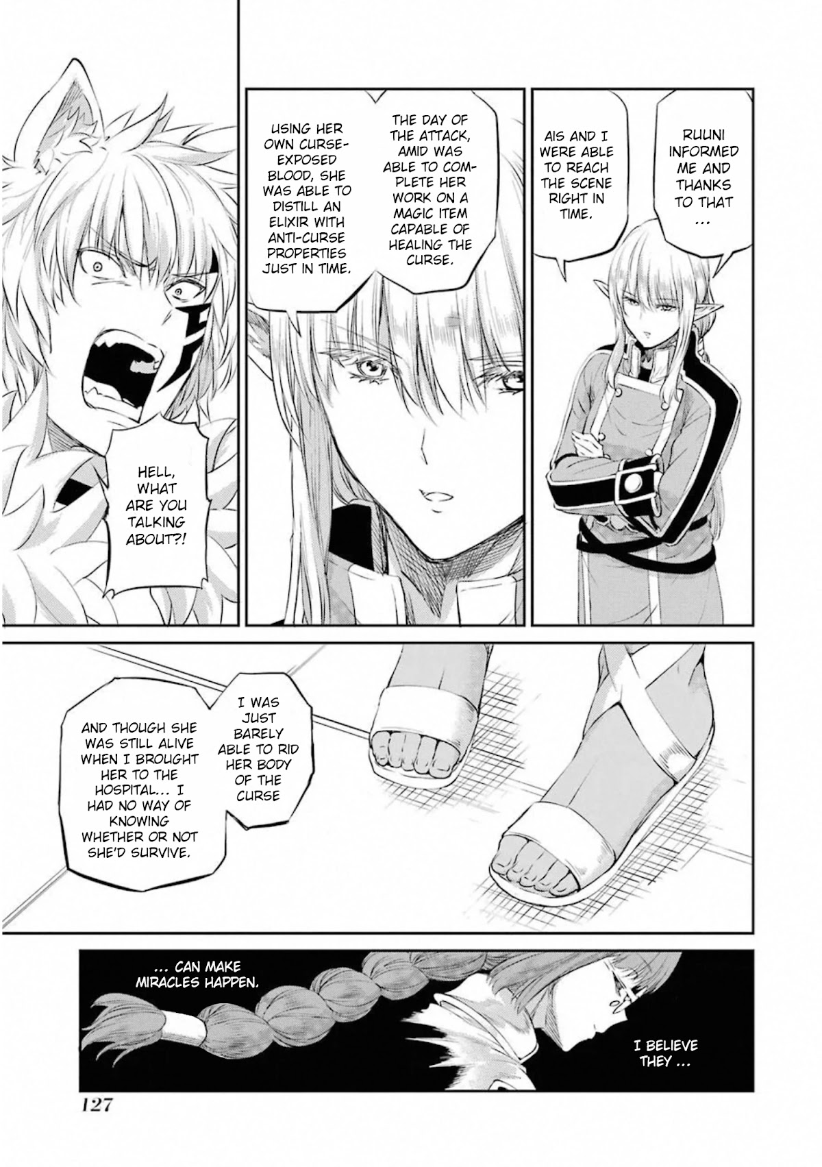 Dungeon ni Deai o Motomeru no wa Machigatte Iru Darou ka Gaiden - Sword Oratoria Chapter 77 page 30 - Chapter 77: Myosotis