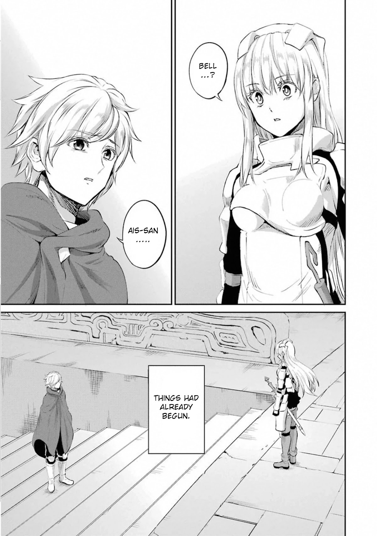Dungeon ni Deai o Motomeru no wa Machigatte Iru Darou ka Gaiden - Sword Oratoria Chapter 78 page 44 - Chapter 78: Break