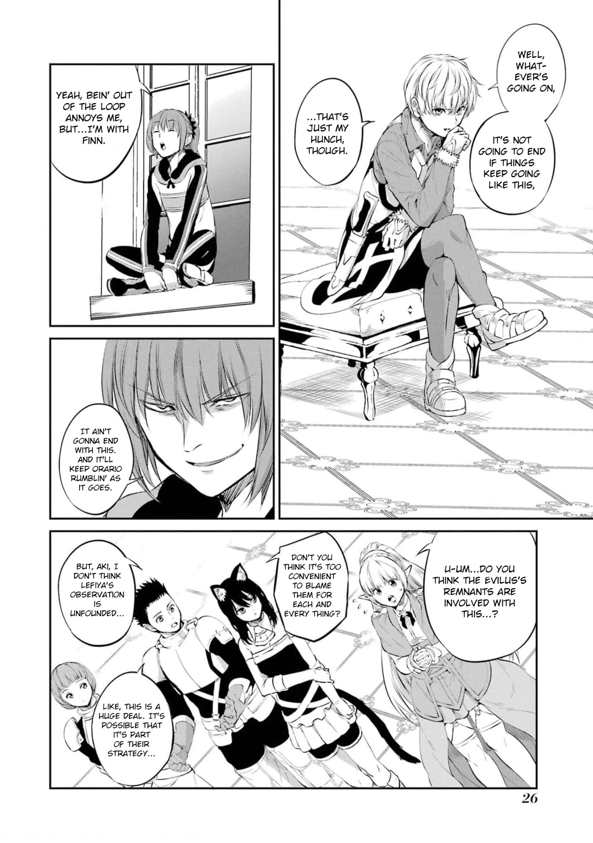 Dungeon ni Deai o Motomeru no wa Machigatte Iru Darou ka Gaiden - Sword Oratoria Chapter 79 page 26 - Chapter 79: Wandering Bell
