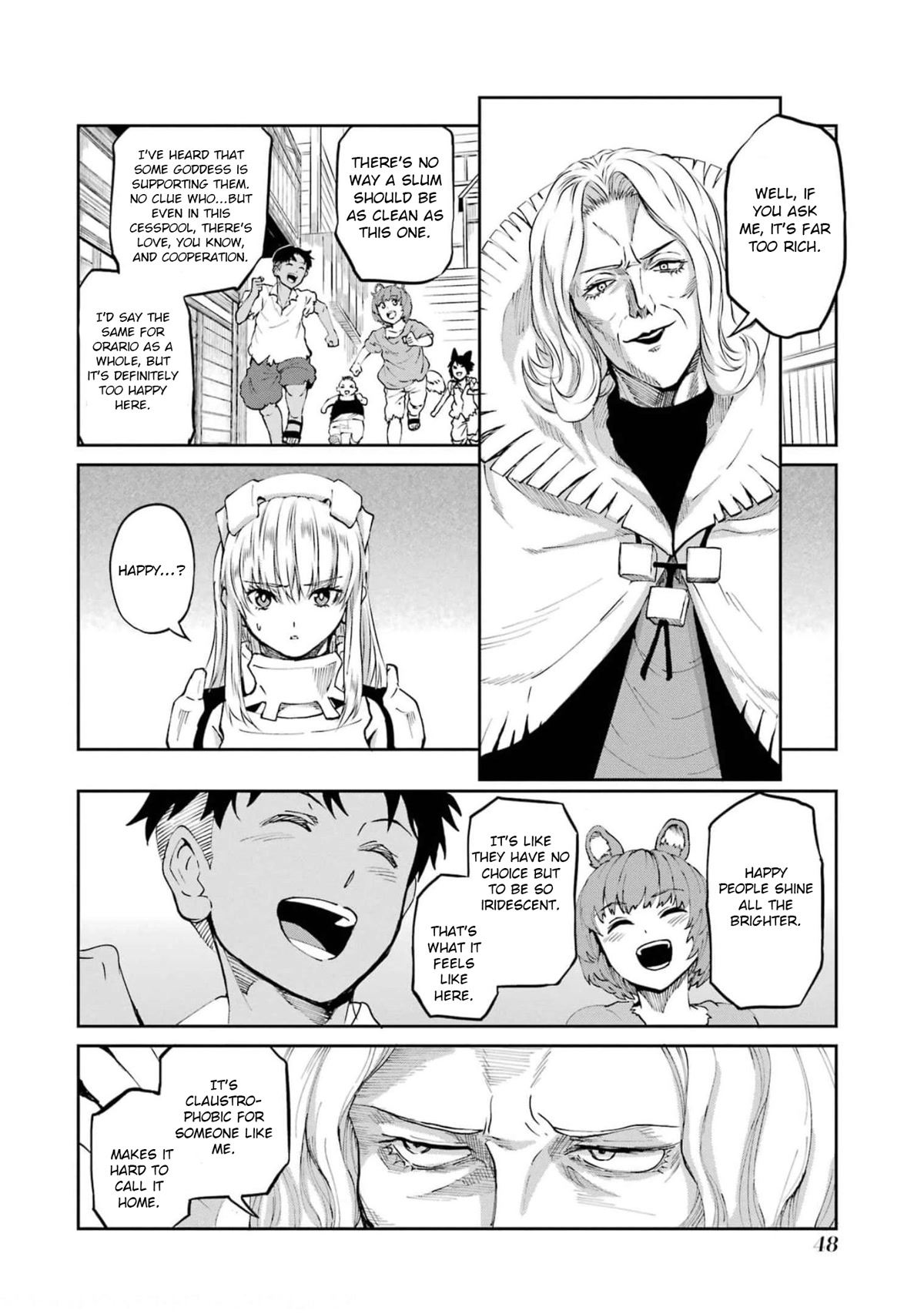 Dungeon ni Deai o Motomeru no wa Machigatte Iru Darou ka Gaiden - Sword Oratoria Chapter 79 page 46 - Chapter 79: Wandering Bell