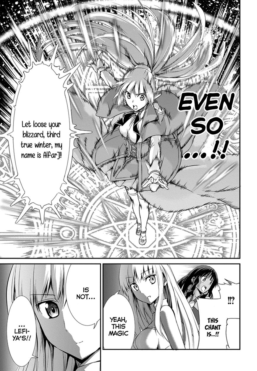 Dungeon ni Deai o Motomeru no wa Machigatte Iru Darou ka Gaiden - Sword Oratoria Chapter 8 page 22 - Chapter 8 : <Heroes> <Streat Battle>