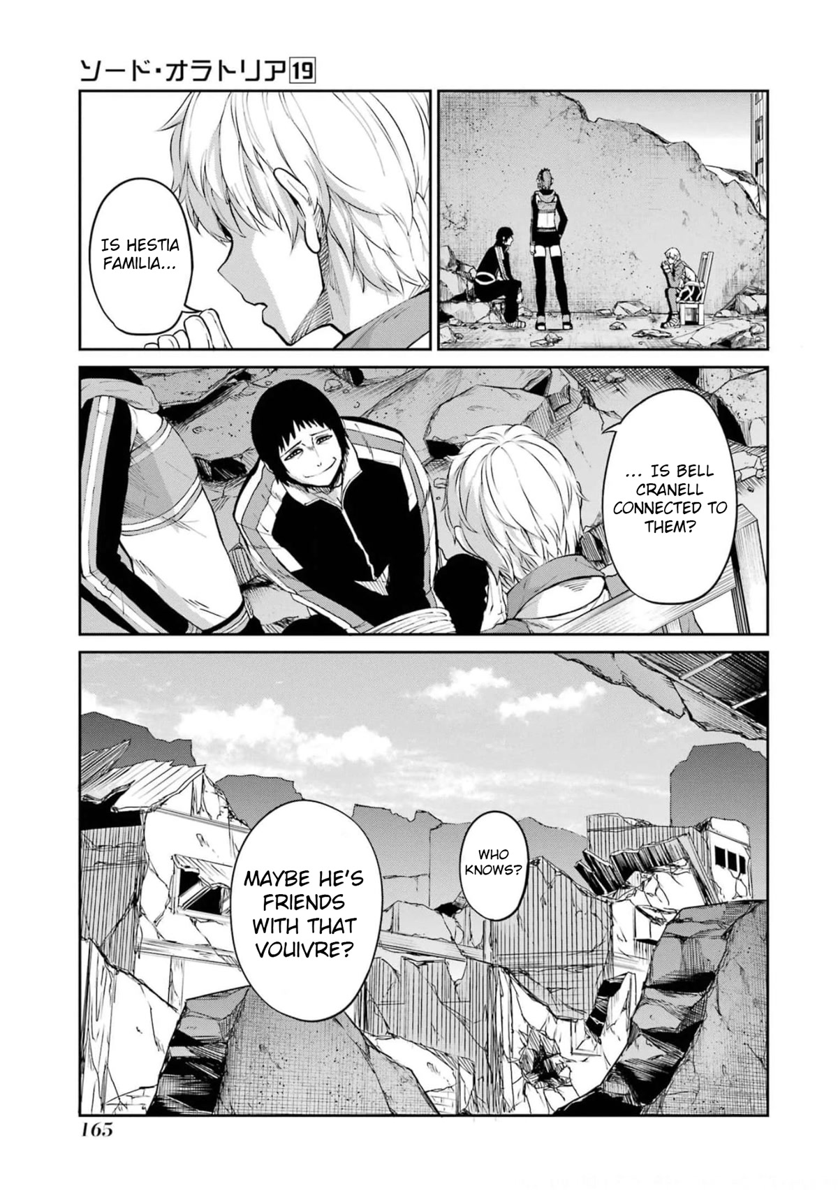 Dungeon ni Deai o Motomeru no wa Machigatte Iru Darou ka Gaiden - Sword Oratoria Chapter 82 page 13 - Chapter 82: Interrogation