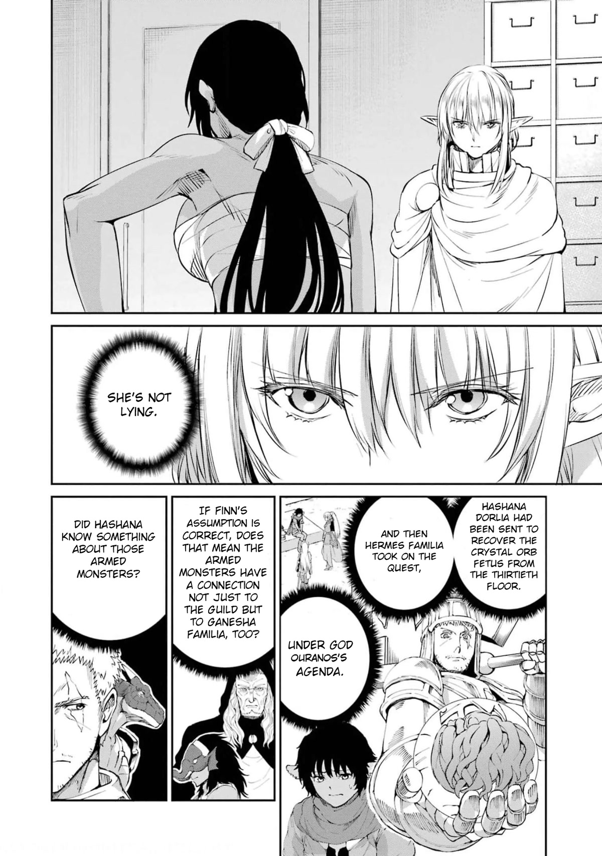 Dungeon ni Deai o Motomeru no wa Machigatte Iru Darou ka Gaiden - Sword Oratoria Chapter 82 page 20 - Chapter 82: Interrogation