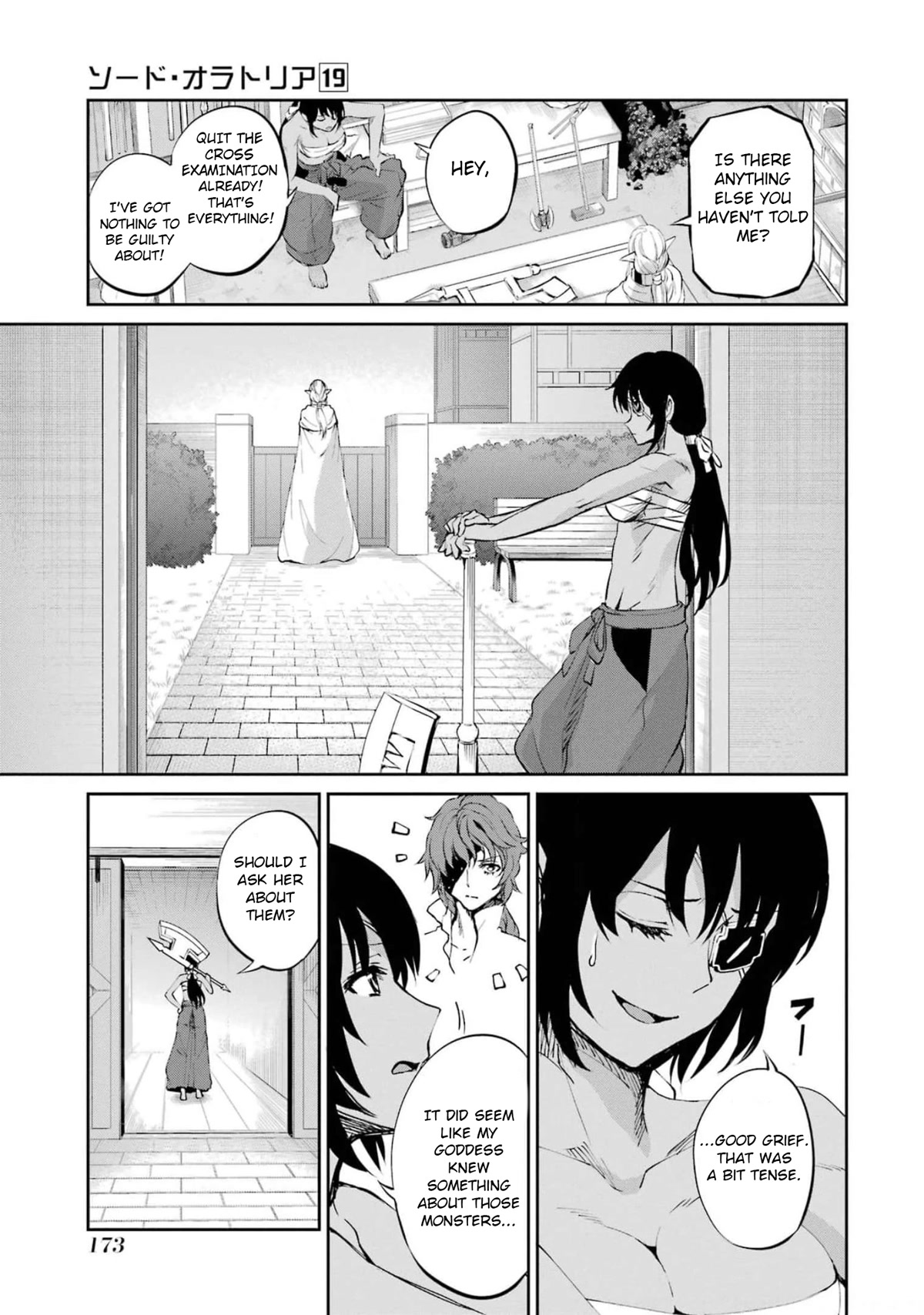 Dungeon ni Deai o Motomeru no wa Machigatte Iru Darou ka Gaiden - Sword Oratoria Chapter 82 page 21 - Chapter 82: Interrogation