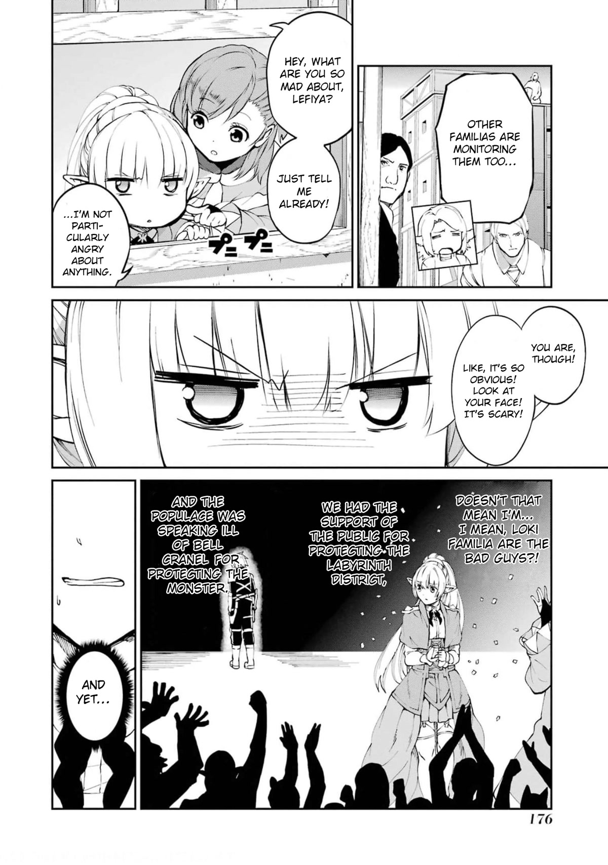 Dungeon ni Deai o Motomeru no wa Machigatte Iru Darou ka Gaiden - Sword Oratoria Chapter 82 page 24 - Chapter 82: Interrogation