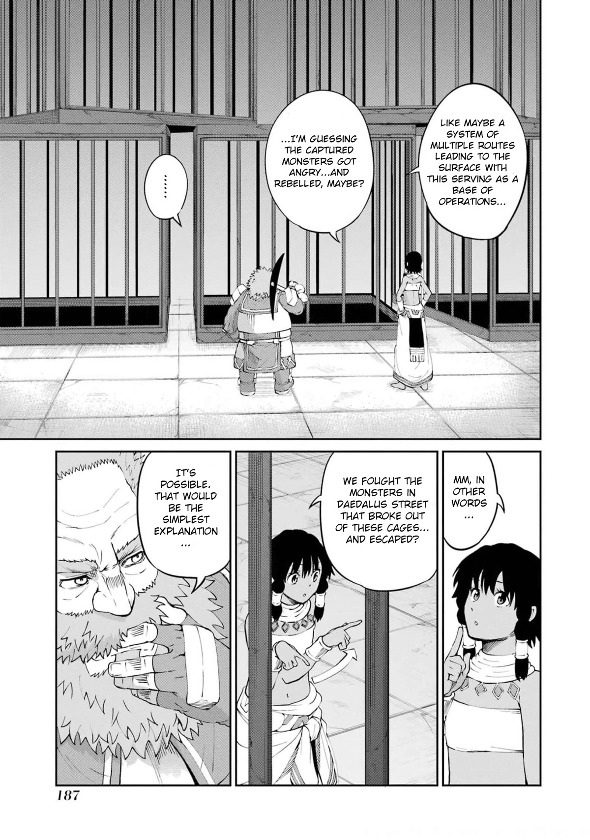 Dungeon ni Deai o Motomeru no wa Machigatte Iru Darou ka Gaiden - Sword Oratoria Chapter 82 page 35 - Chapter 82: Interrogation