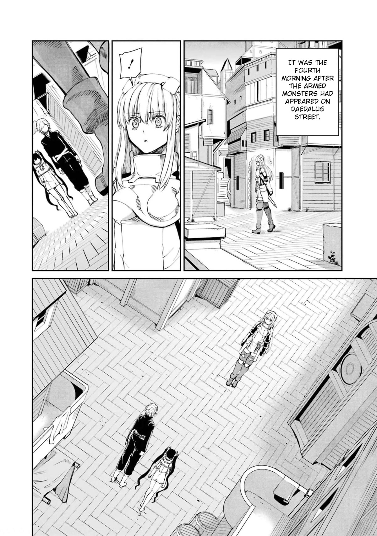 Dungeon ni Deai o Motomeru no wa Machigatte Iru Darou ka Gaiden - Sword Oratoria Chapter 82 page 38 - Chapter 82: Interrogation