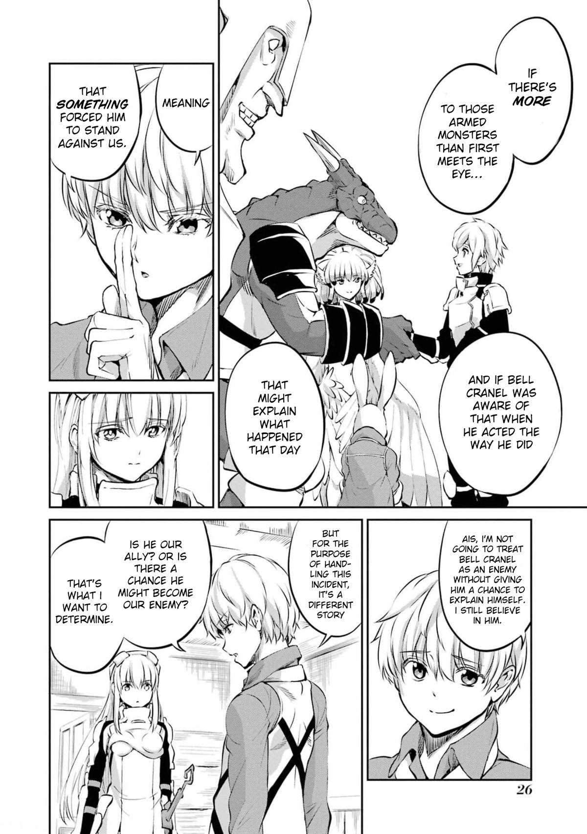 Dungeon ni Deai o Motomeru no wa Machigatte Iru Darou ka Gaiden - Sword Oratoria Chapter 83 page 28 - Chapter 83: Bright