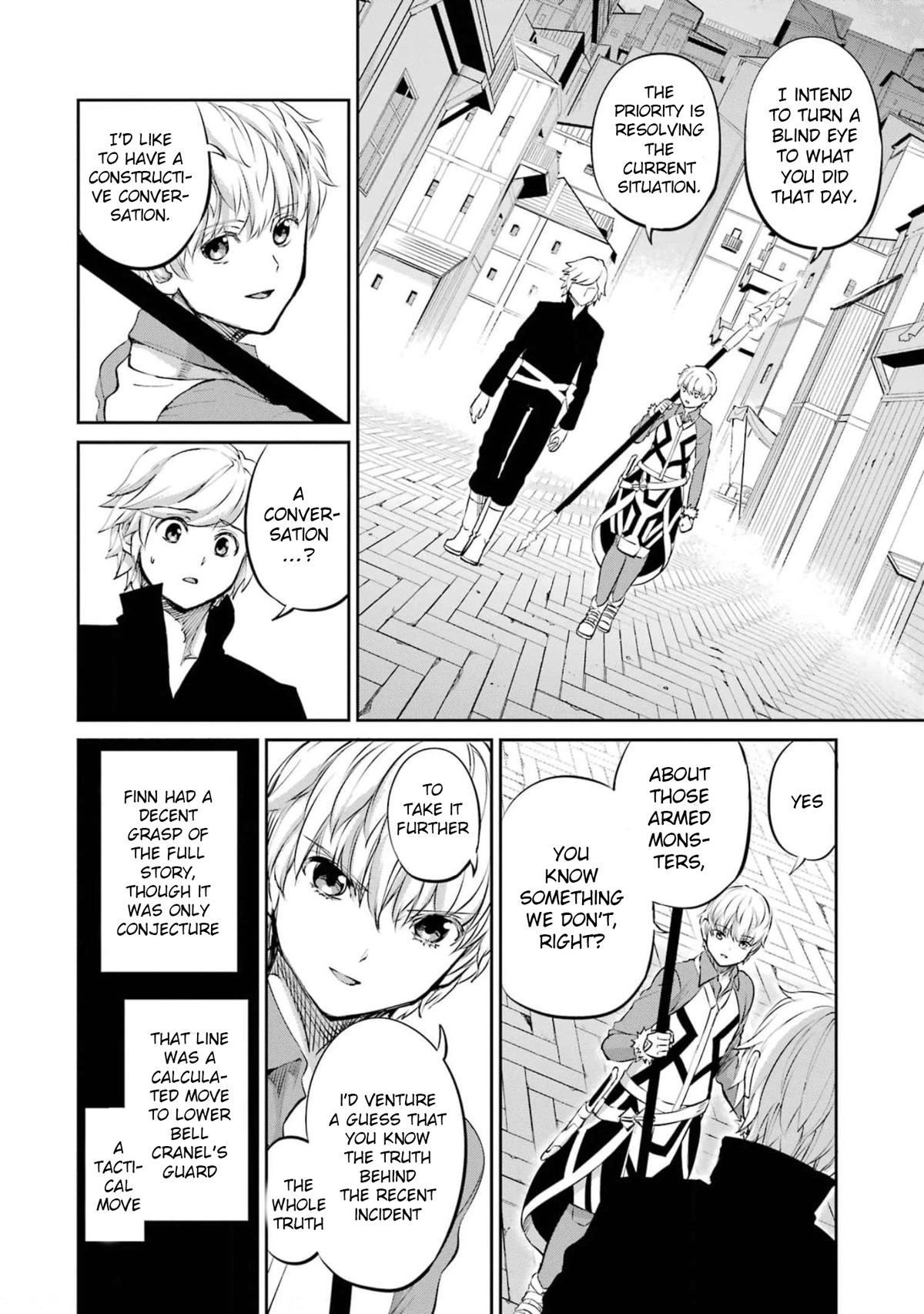 Dungeon ni Deai o Motomeru no wa Machigatte Iru Darou ka Gaiden - Sword Oratoria Chapter 83 page 34 - Chapter 83: Bright