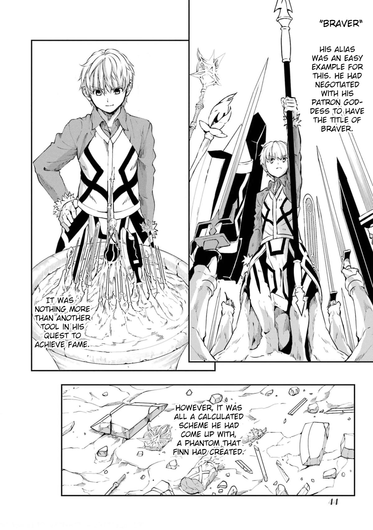 Dungeon ni Deai o Motomeru no wa Machigatte Iru Darou ka Gaiden - Sword Oratoria Chapter 83 page 46 - Chapter 83: Bright