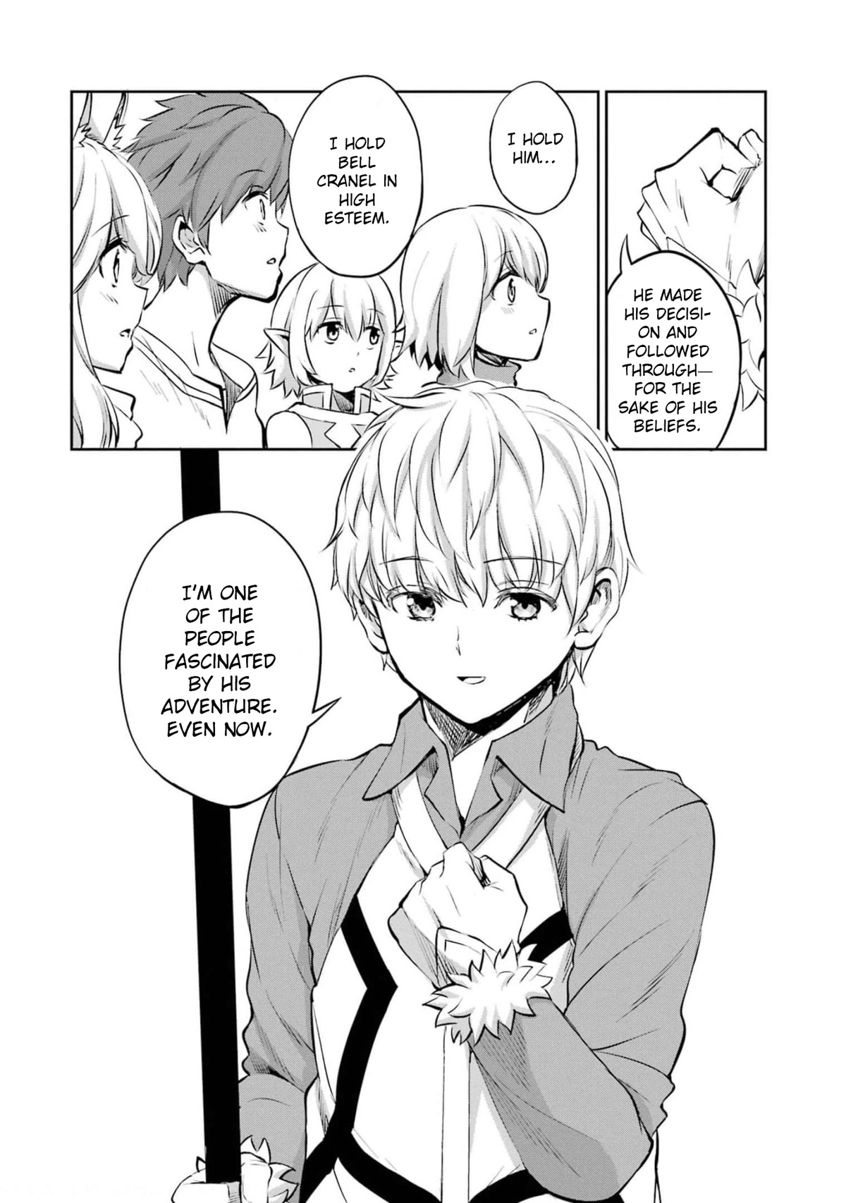 Dungeon ni Deai o Motomeru no wa Machigatte Iru Darou ka Gaiden - Sword Oratoria Chapter 83 page 52 - Chapter 83: Bright