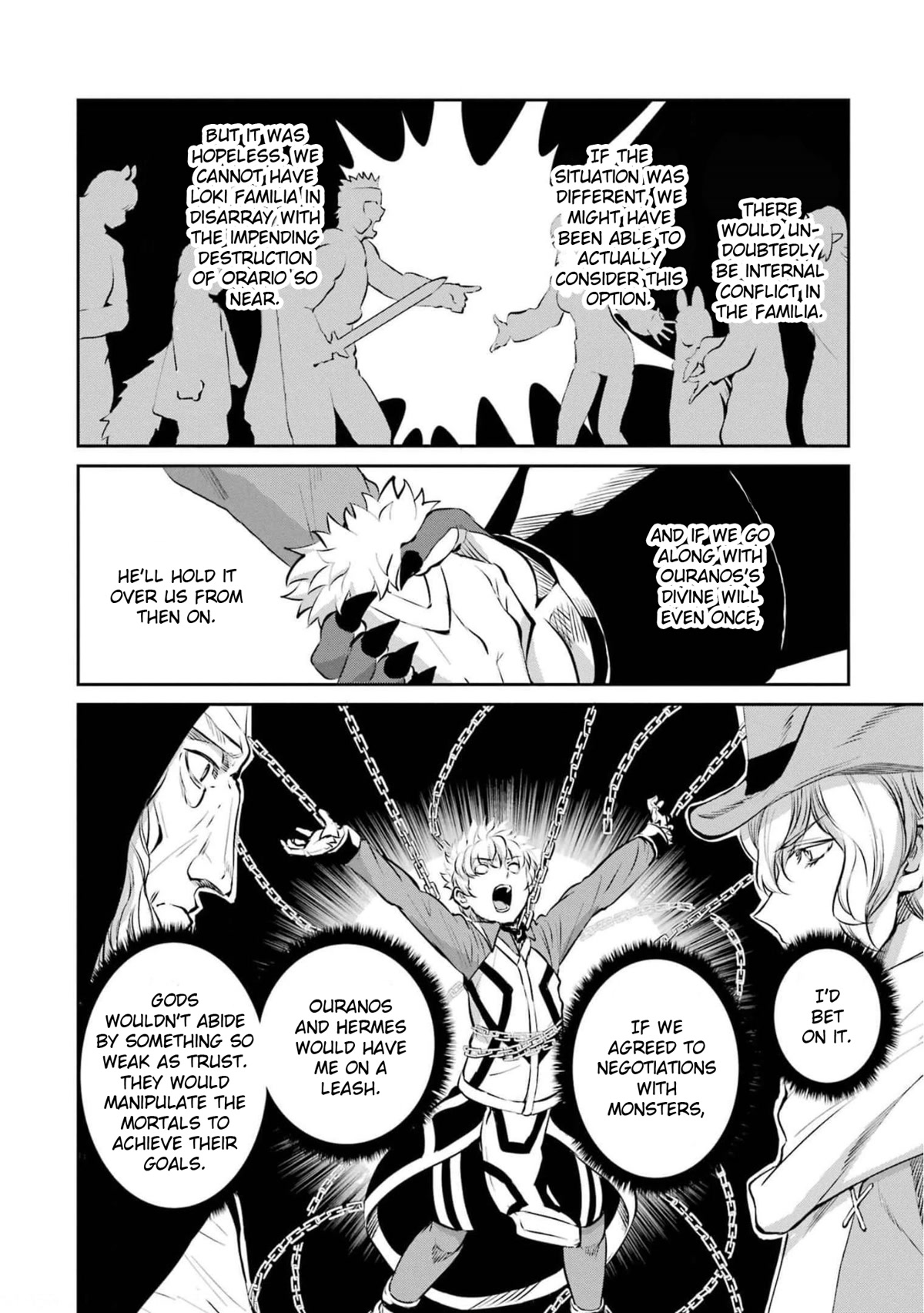 Dungeon ni Deai o Motomeru no wa Machigatte Iru Darou ka Gaiden - Sword Oratoria Chapter 84 page 18 - Chapter 84: Two-Face