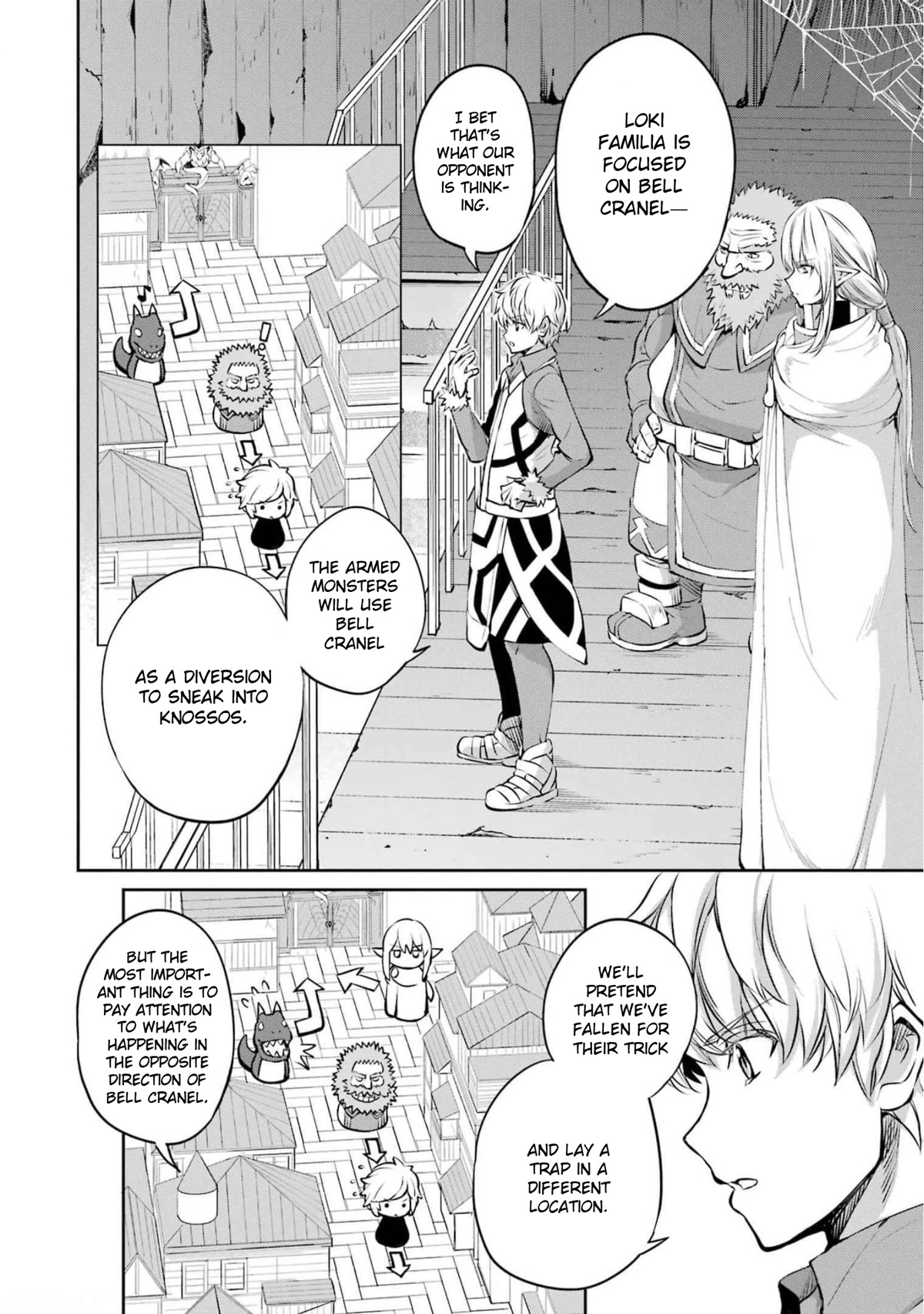 Dungeon ni Deai o Motomeru no wa Machigatte Iru Darou ka Gaiden - Sword Oratoria Chapter 84 page 28 - Chapter 84: Two-Face