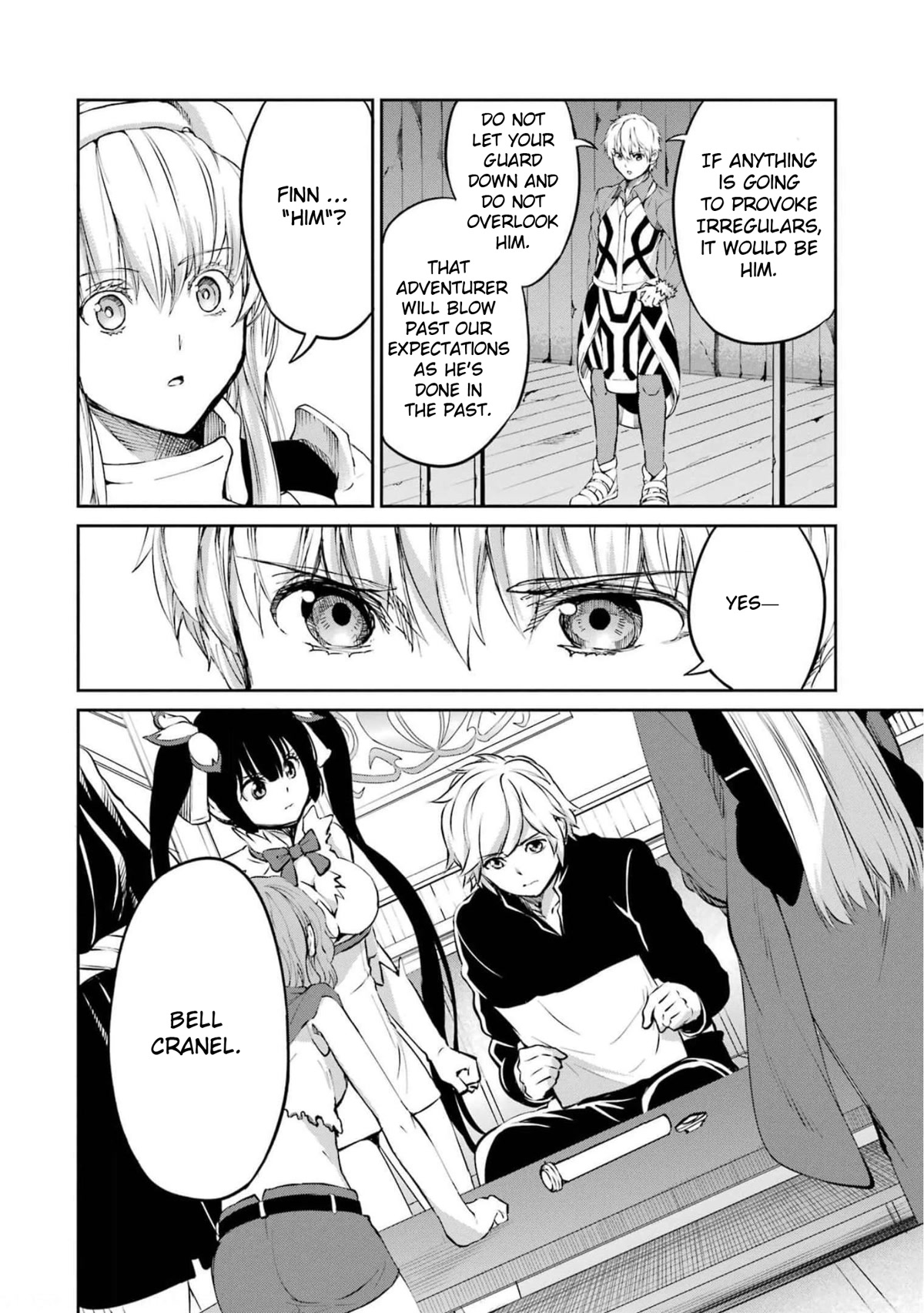 Dungeon ni Deai o Motomeru no wa Machigatte Iru Darou ka Gaiden - Sword Oratoria Chapter 84 page 42 - Chapter 84: Two-Face