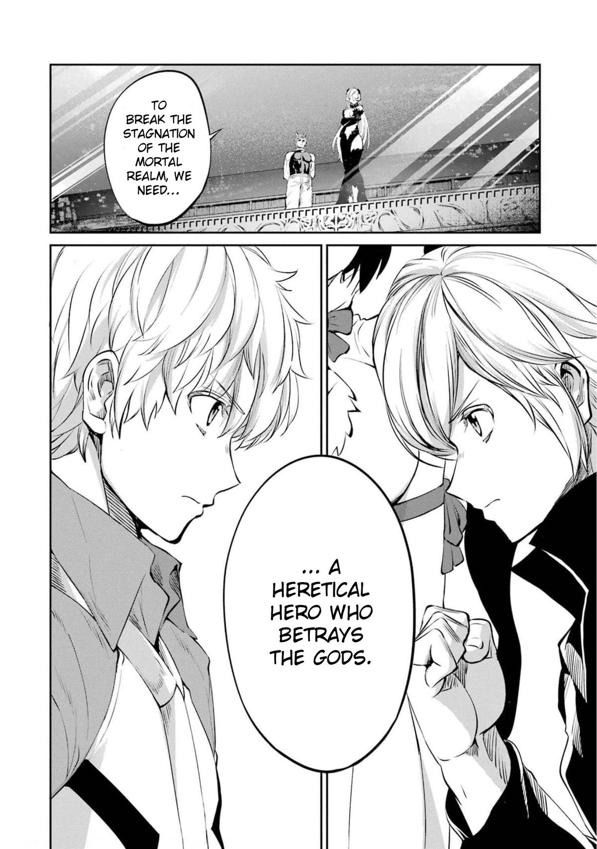 Dungeon ni Deai o Motomeru no wa Machigatte Iru Darou ka Gaiden - Sword Oratoria Chapter 84 page 48 - Chapter 84: Two-Face