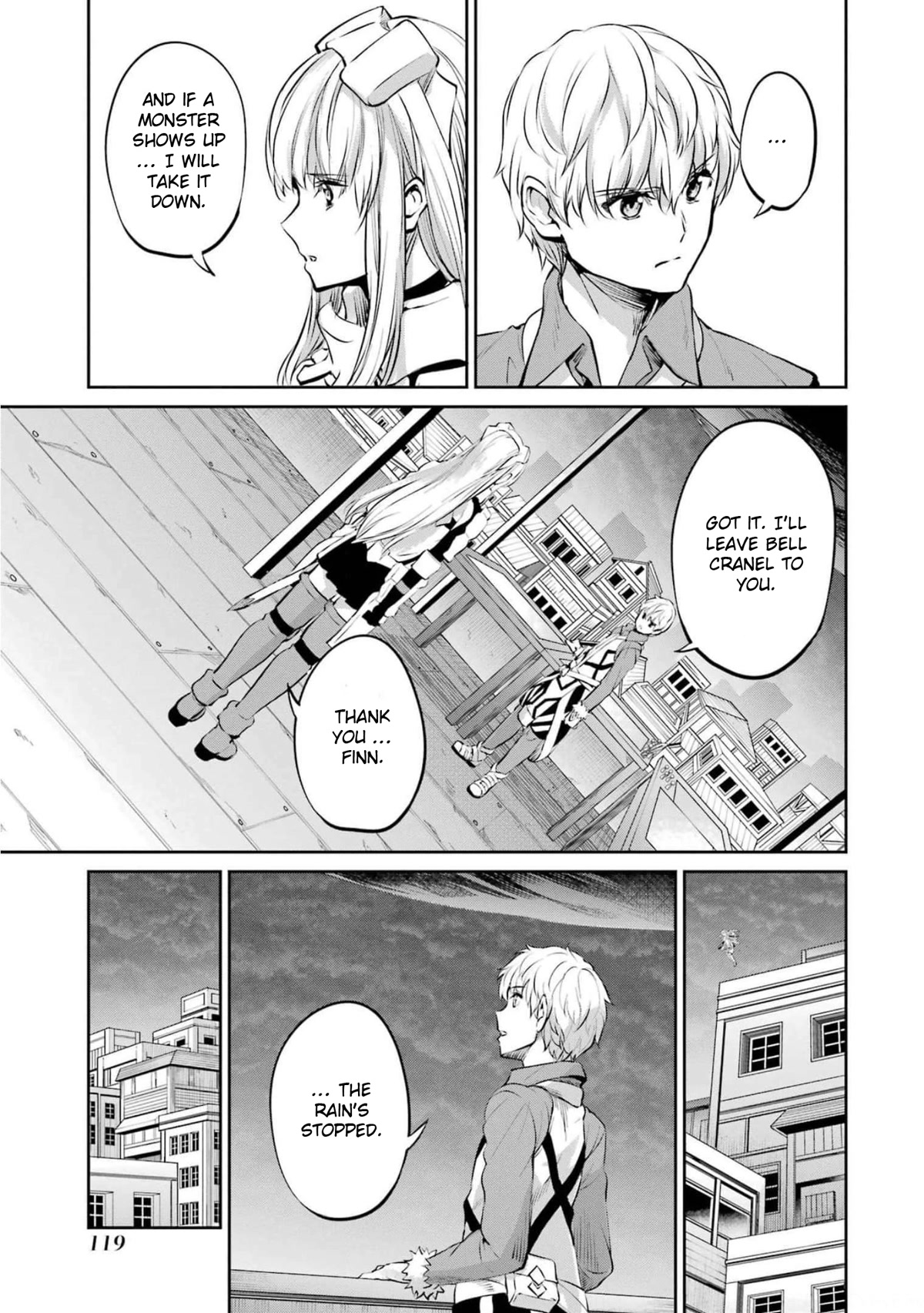 Dungeon ni Deai o Motomeru no wa Machigatte Iru Darou ka Gaiden - Sword Oratoria Chapter 85 page 13 - Chapter 85: Rolling Fighters