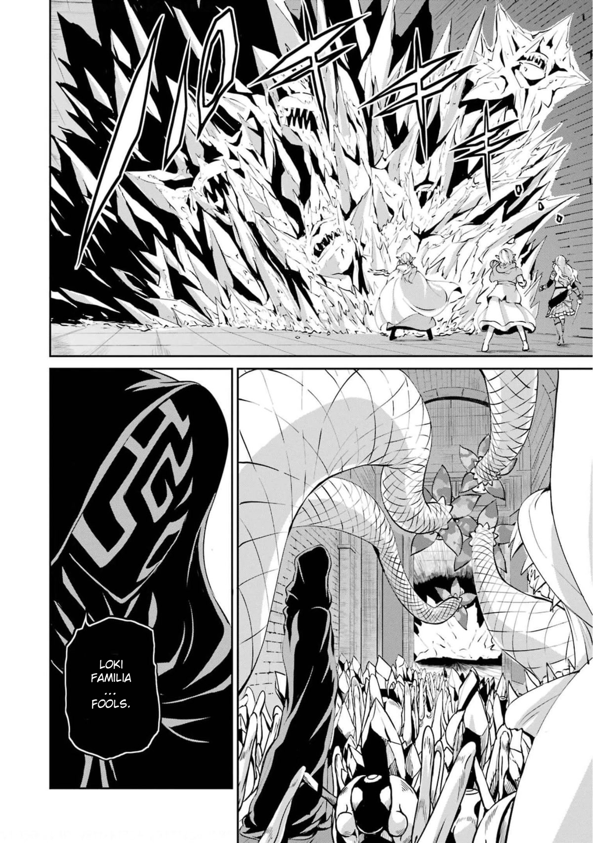 Dungeon ni Deai o Motomeru no wa Machigatte Iru Darou ka Gaiden - Sword Oratoria Chapter 85 page 38 - Chapter 85: Rolling Fighters