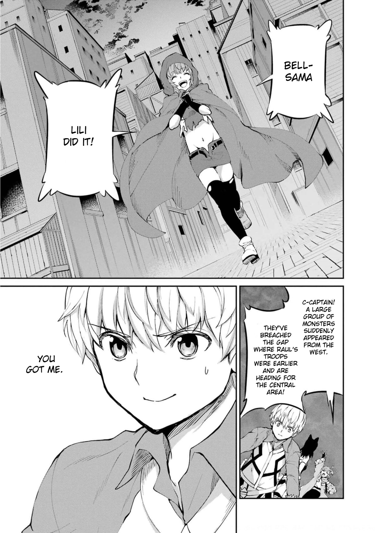 Dungeon ni Deai o Motomeru no wa Machigatte Iru Darou ka Gaiden - Sword Oratoria Chapter 85 page 47 - Chapter 85: Rolling Fighters