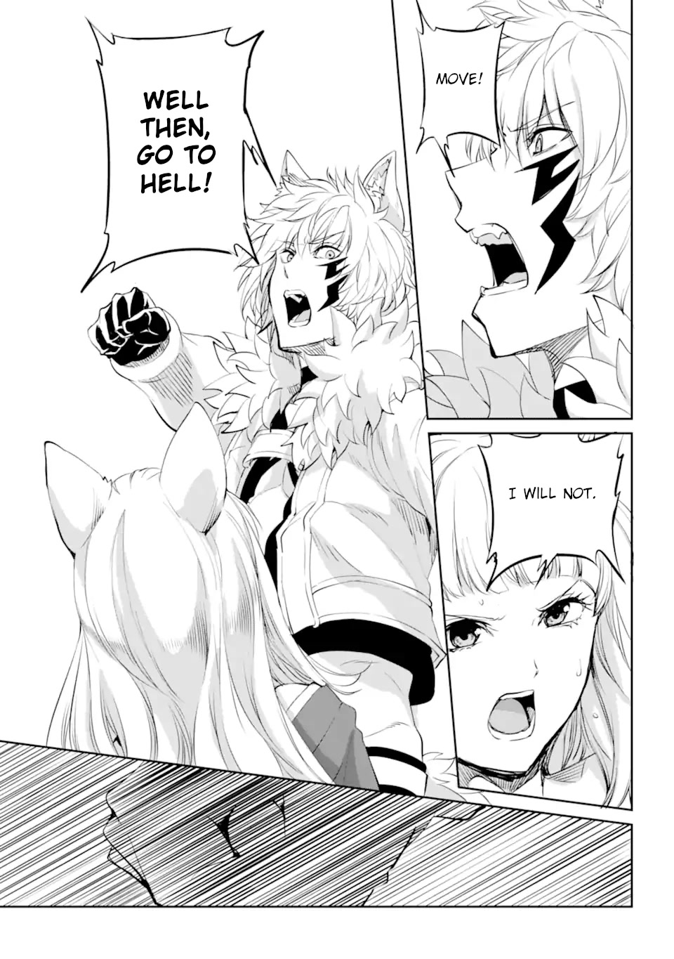 Dungeon ni Deai o Motomeru no wa Machigatte Iru Darou ka Gaiden - Sword Oratoria Chapter 87 page 34 - Chapter 87: Sandwich