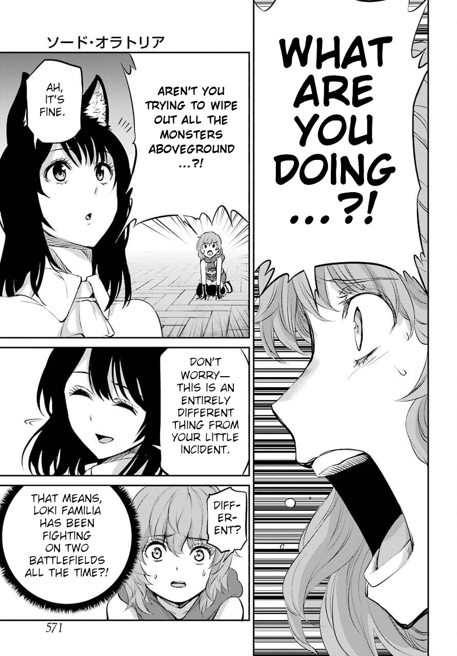 Dungeon ni Deai o Motomeru no wa Machigatte Iru Darou ka Gaiden - Sword Oratoria Chapter 88 page 12 - Chapter 88: Counter Attack