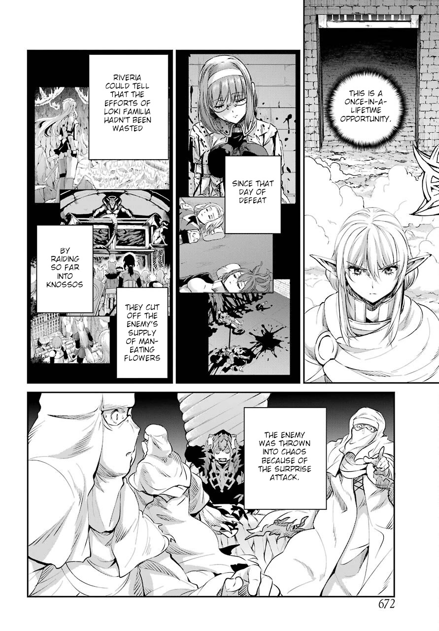 Dungeon ni Deai o Motomeru no wa Machigatte Iru Darou ka Gaiden - Sword Oratoria Chapter 89 page 27 - Chapter 89: Rundown