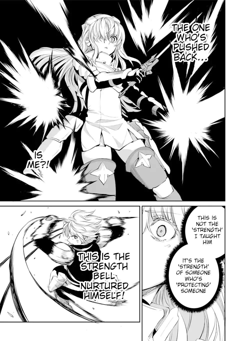 Dungeon ni Deai o Motomeru no wa Machigatte Iru Darou ka Gaiden - Sword Oratoria Chapter 90 page 40 - Chapter 90: Reach for