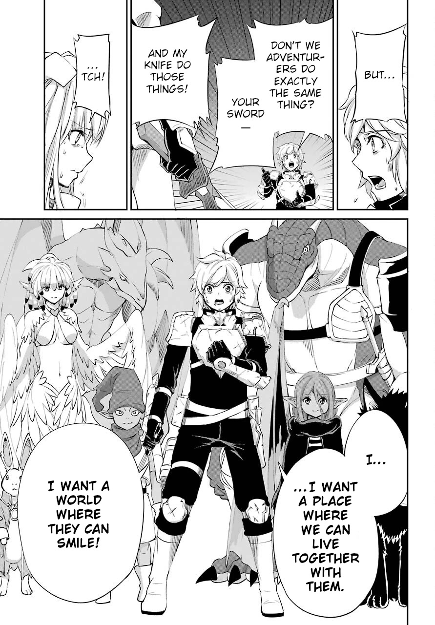 Dungeon ni Deai o Motomeru no wa Machigatte Iru Darou ka Gaiden - Sword Oratoria Chapter 91 page 11 - Chapter 91: Two Side