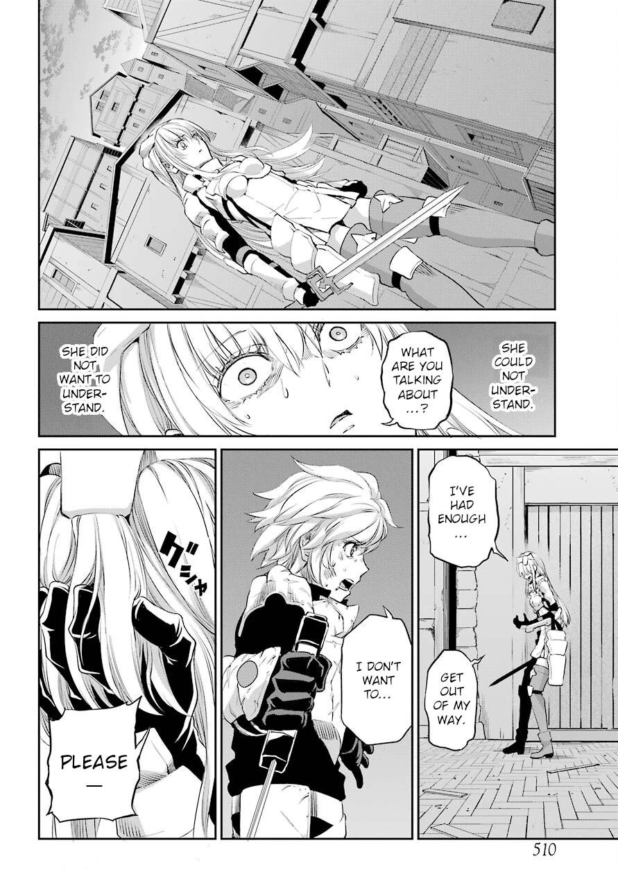 Dungeon ni Deai o Motomeru no wa Machigatte Iru Darou ka Gaiden - Sword Oratoria Chapter 91 page 12 - Chapter 91: Two Side