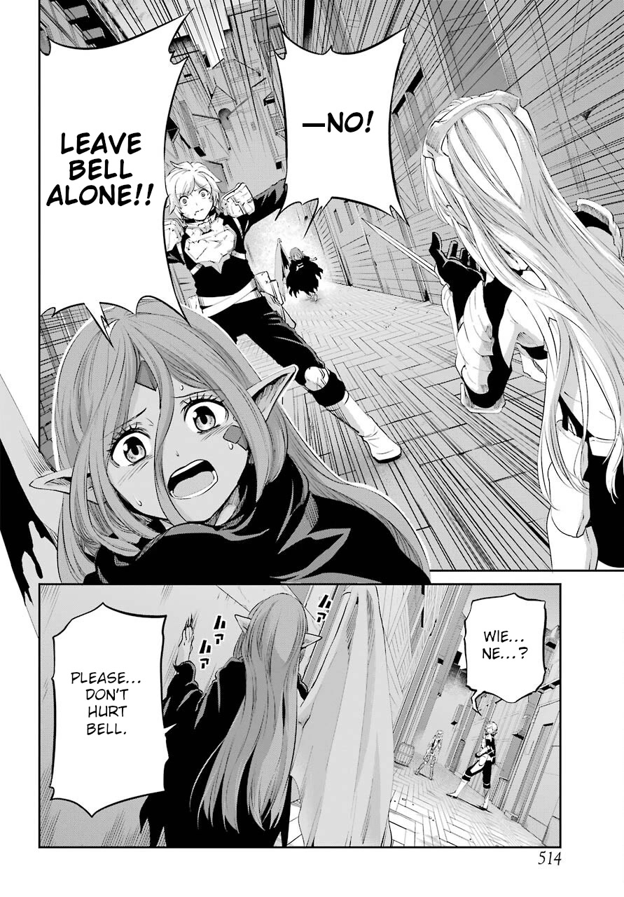 Dungeon ni Deai o Motomeru no wa Machigatte Iru Darou ka Gaiden - Sword Oratoria Chapter 91 page 16 - Chapter 91: Two Side