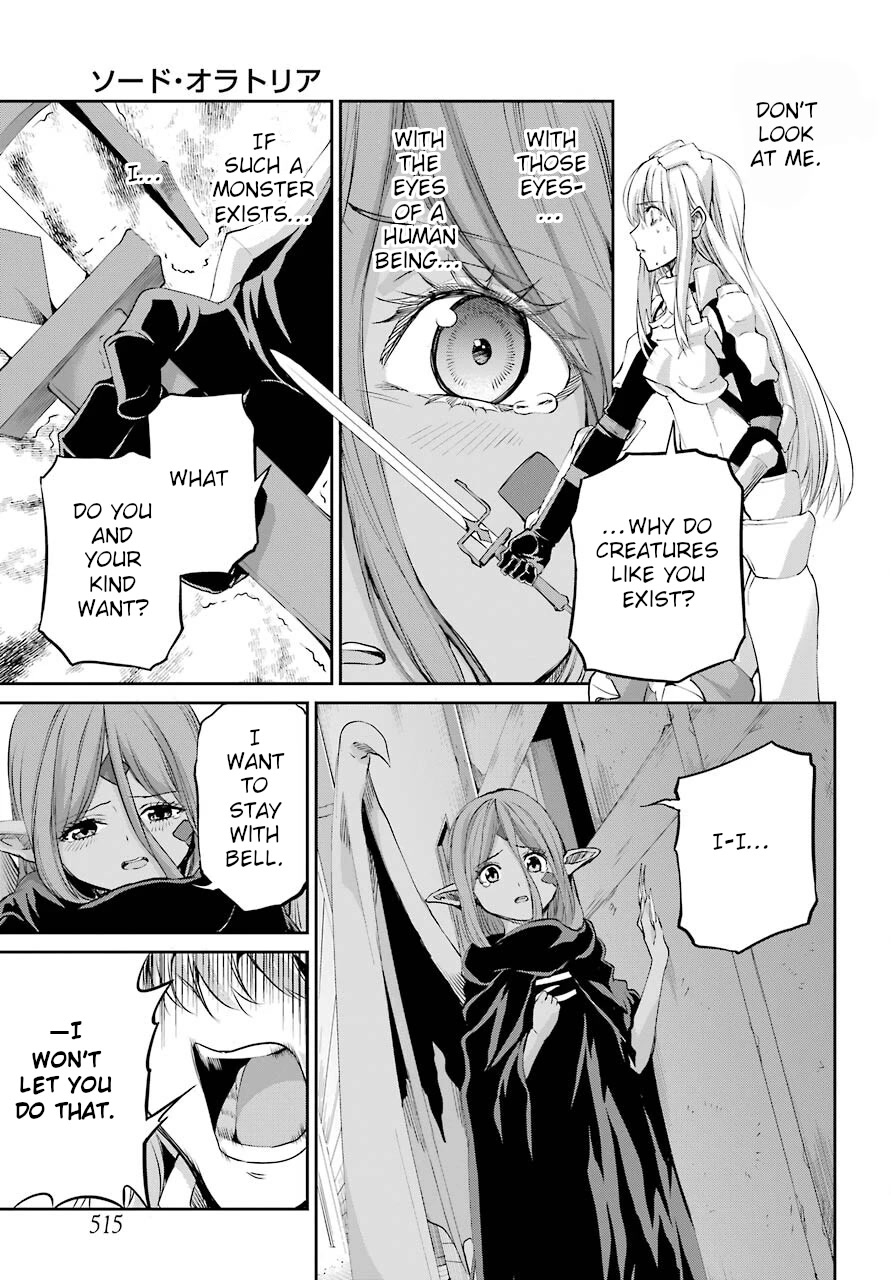 Dungeon ni Deai o Motomeru no wa Machigatte Iru Darou ka Gaiden - Sword Oratoria Chapter 91 page 17 - Chapter 91: Two Side
