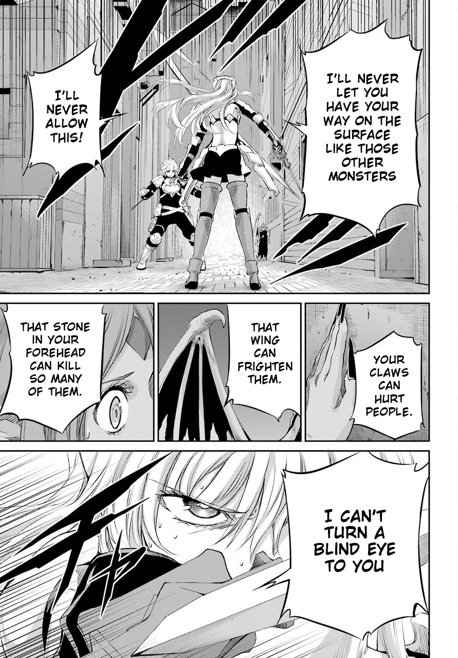 Dungeon ni Deai o Motomeru no wa Machigatte Iru Darou ka Gaiden - Sword Oratoria Chapter 91 page 19 - Chapter 91: Two Side