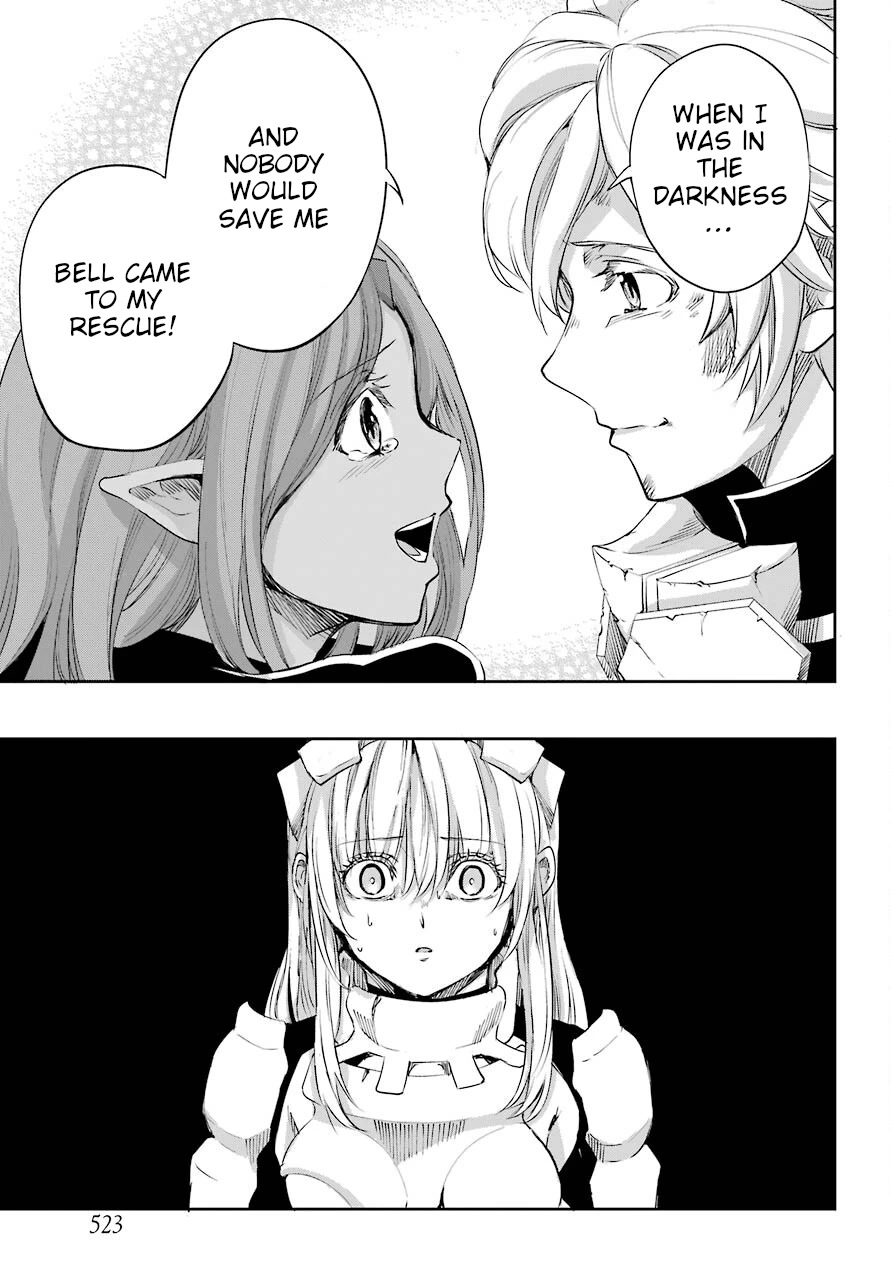 Dungeon ni Deai o Motomeru no wa Machigatte Iru Darou ka Gaiden - Sword Oratoria Chapter 91 page 25 - Chapter 91: Two Side