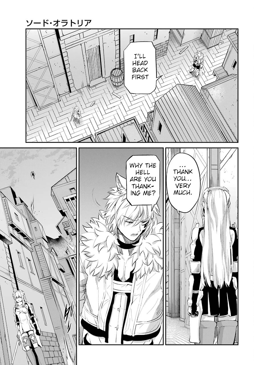 Dungeon ni Deai o Motomeru no wa Machigatte Iru Darou ka Gaiden - Sword Oratoria Chapter 91 page 33 - Chapter 91: Two Side