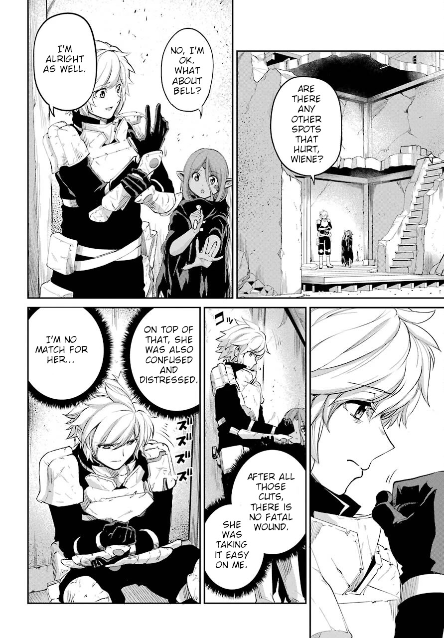 Dungeon ni Deai o Motomeru no wa Machigatte Iru Darou ka Gaiden - Sword Oratoria Chapter 91 page 36 - Chapter 91: Two Side