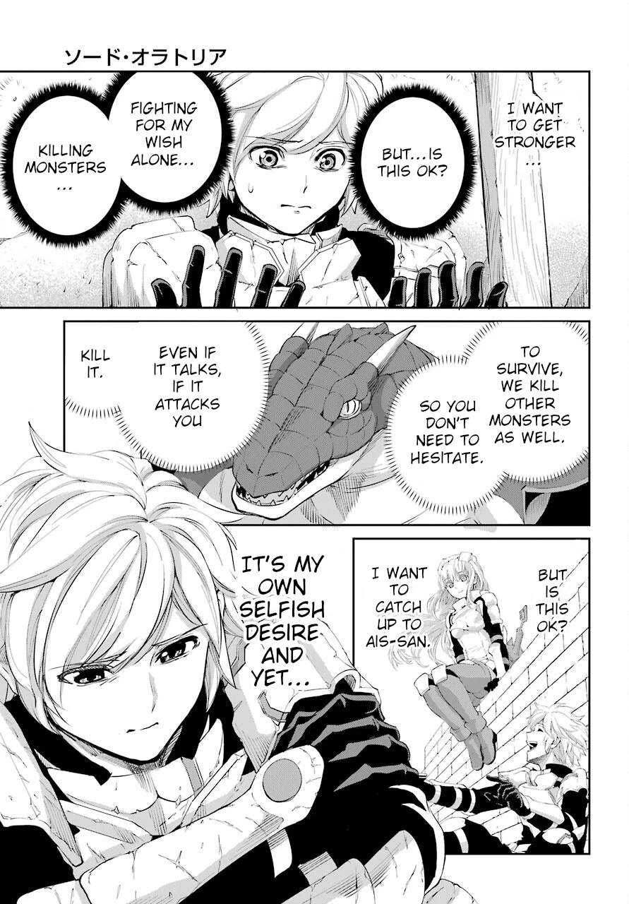 Dungeon ni Deai o Motomeru no wa Machigatte Iru Darou ka Gaiden - Sword Oratoria Chapter 91 page 37 - Chapter 91: Two Side