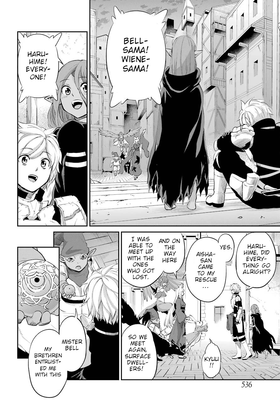 Dungeon ni Deai o Motomeru no wa Machigatte Iru Darou ka Gaiden - Sword Oratoria Chapter 91 page 38 - Chapter 91: Two Side