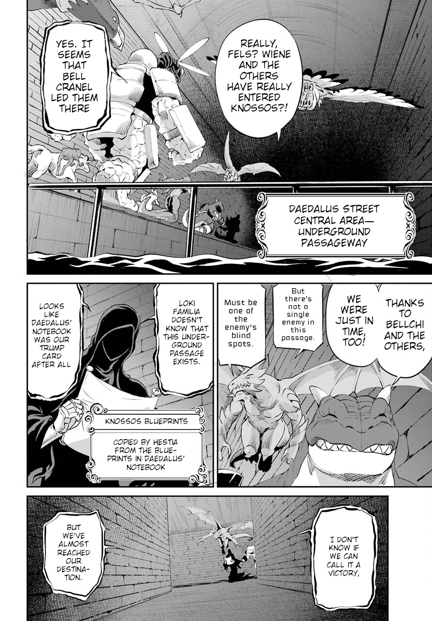 Dungeon ni Deai o Motomeru no wa Machigatte Iru Darou ka Gaiden - Sword Oratoria Chapter 91 page 44 - Chapter 91: Two Side
