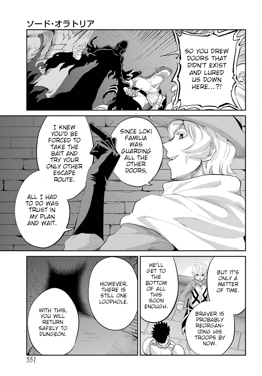 Dungeon ni Deai o Motomeru no wa Machigatte Iru Darou ka Gaiden - Sword Oratoria Chapter 91 page 53 - Chapter 91: Two Side