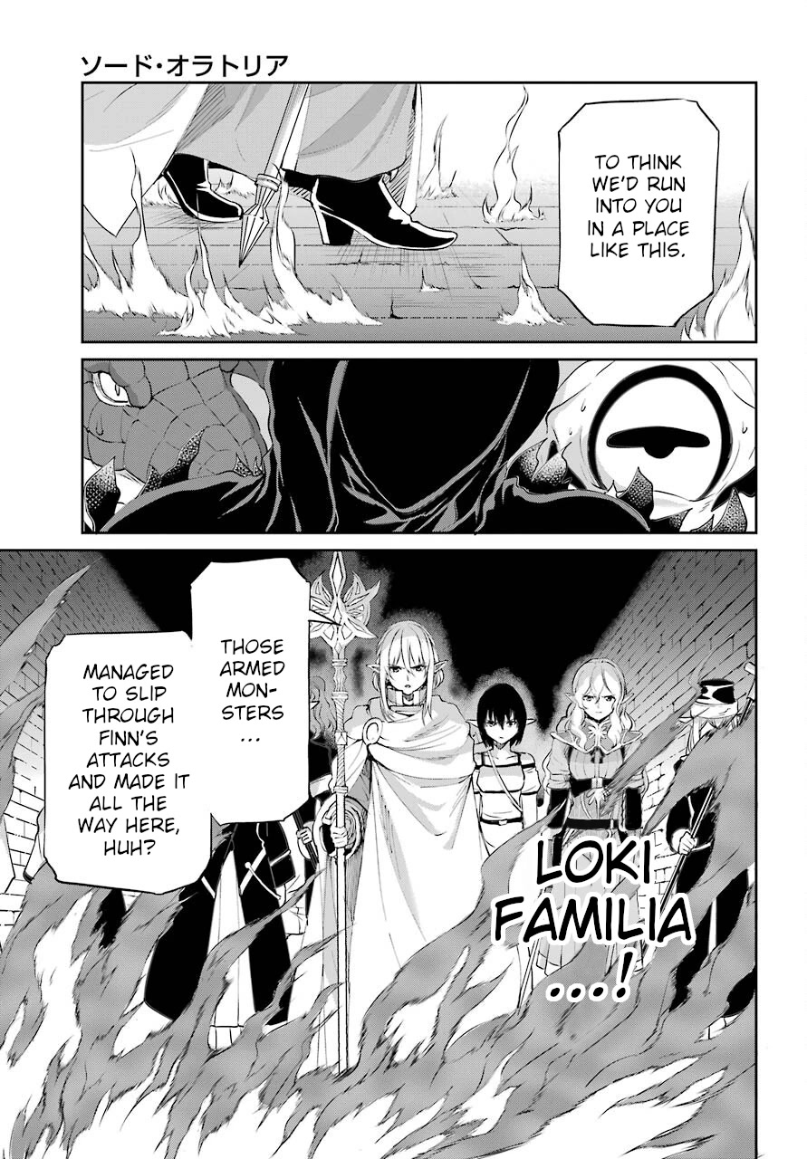 Dungeon ni Deai o Motomeru no wa Machigatte Iru Darou ka Gaiden - Sword Oratoria Chapter 92 page 39 - Chapter 92: Deusdea